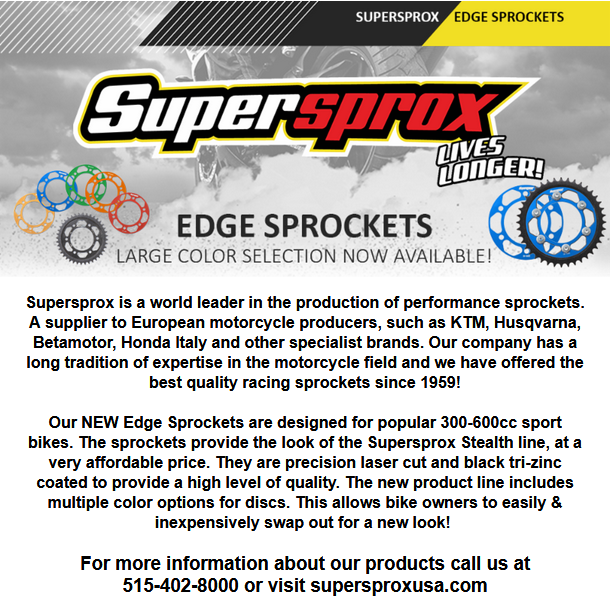 Supersprox edge sprockets